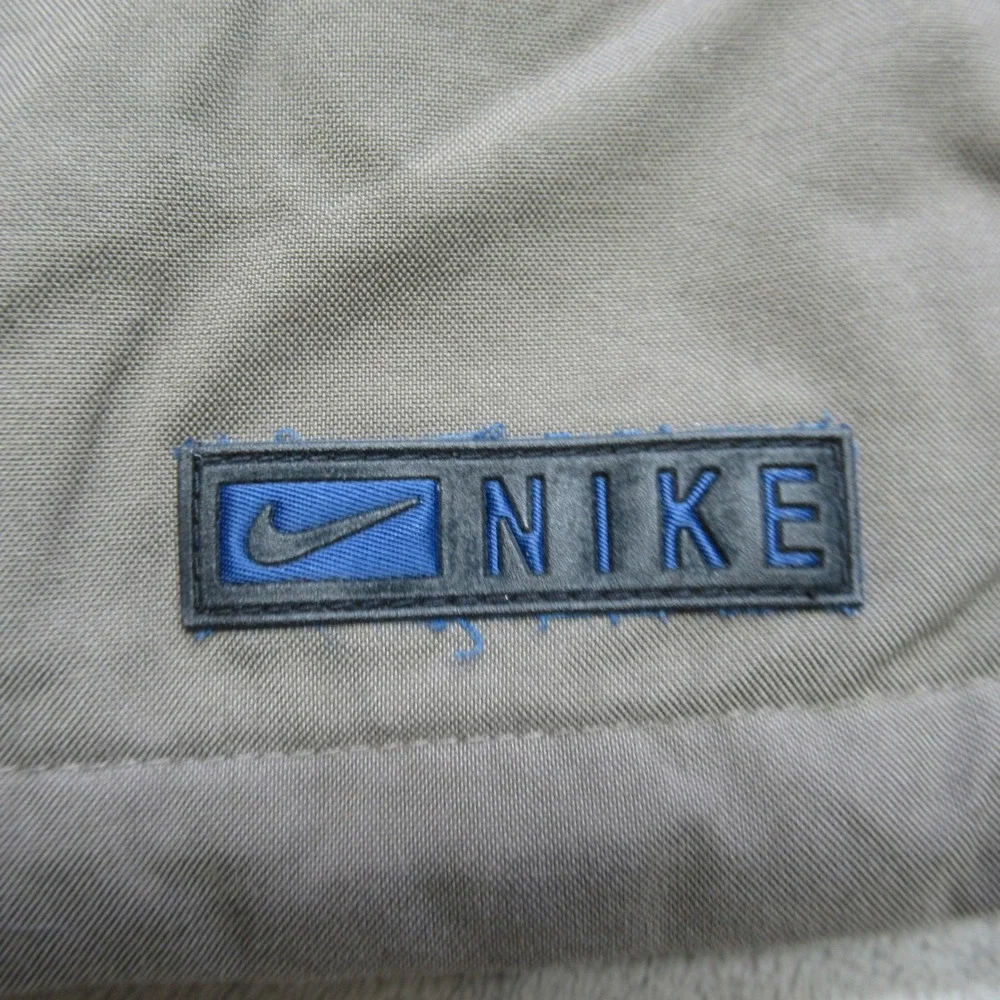 Nike Vest Youth Medium Blue Insulated Quilted Puffer Full Zip Reversible VTG‎